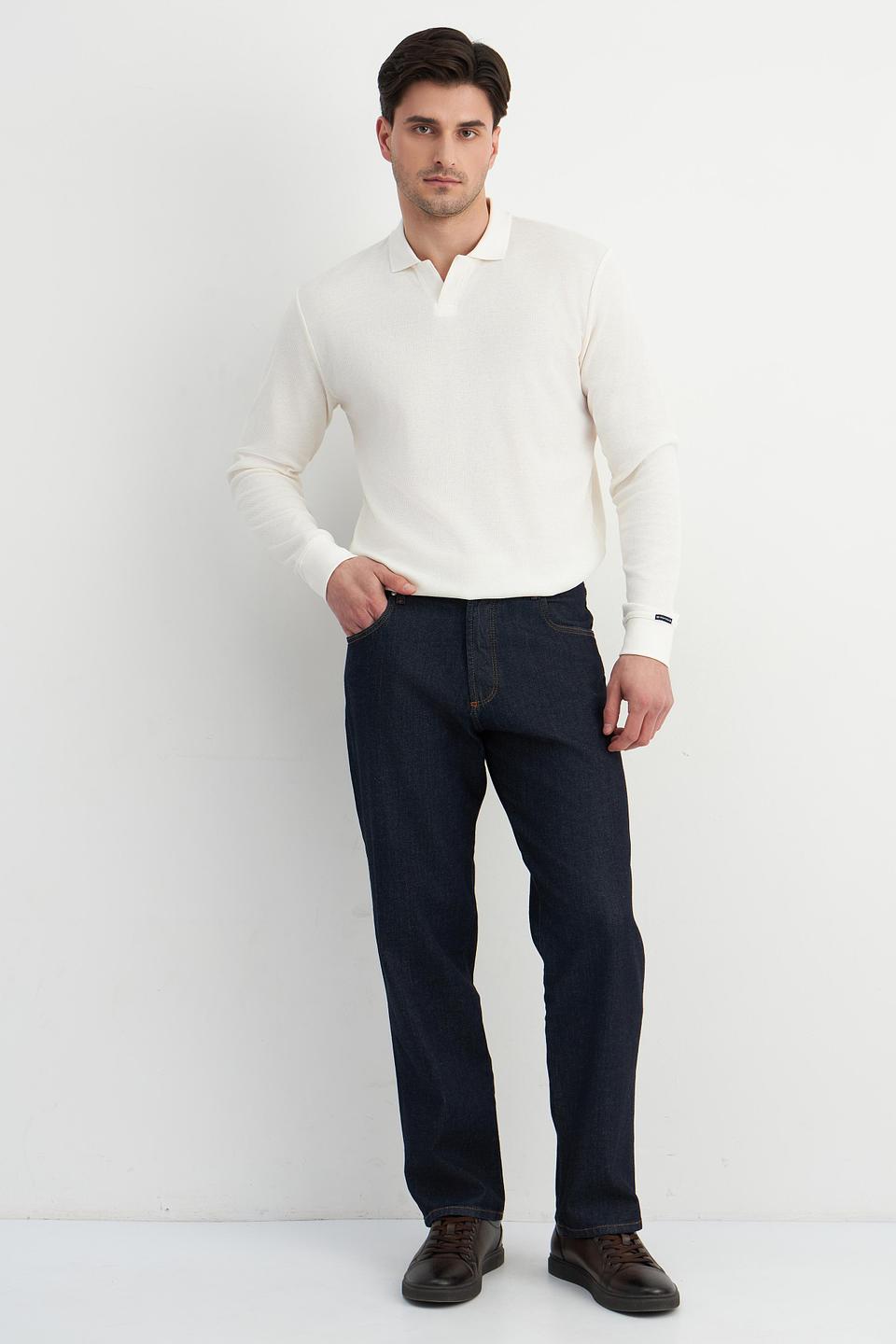 Поло Tom Tailor белое с длинным рукавом