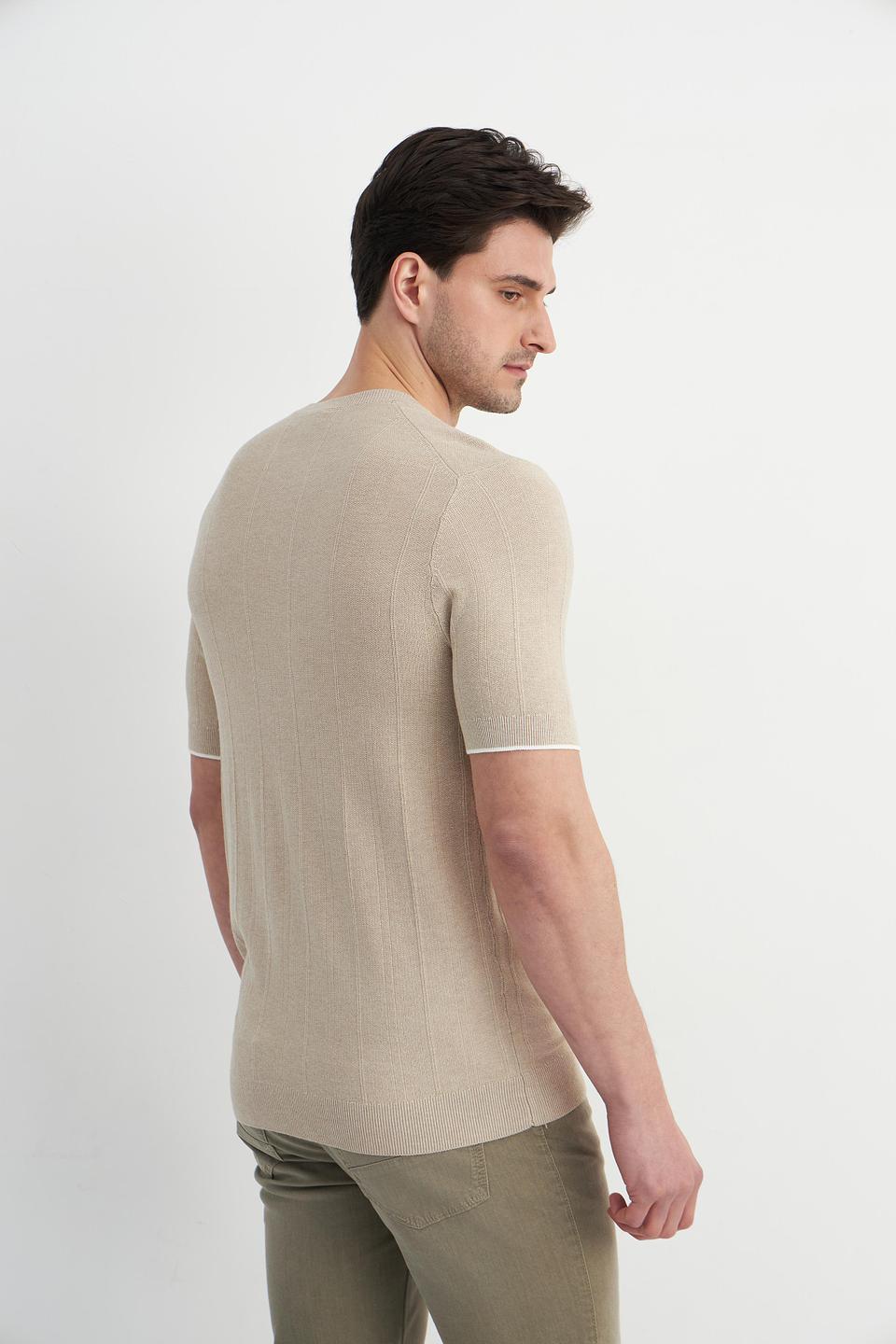 Пуловер Cinque бежевый с коротким рукавом