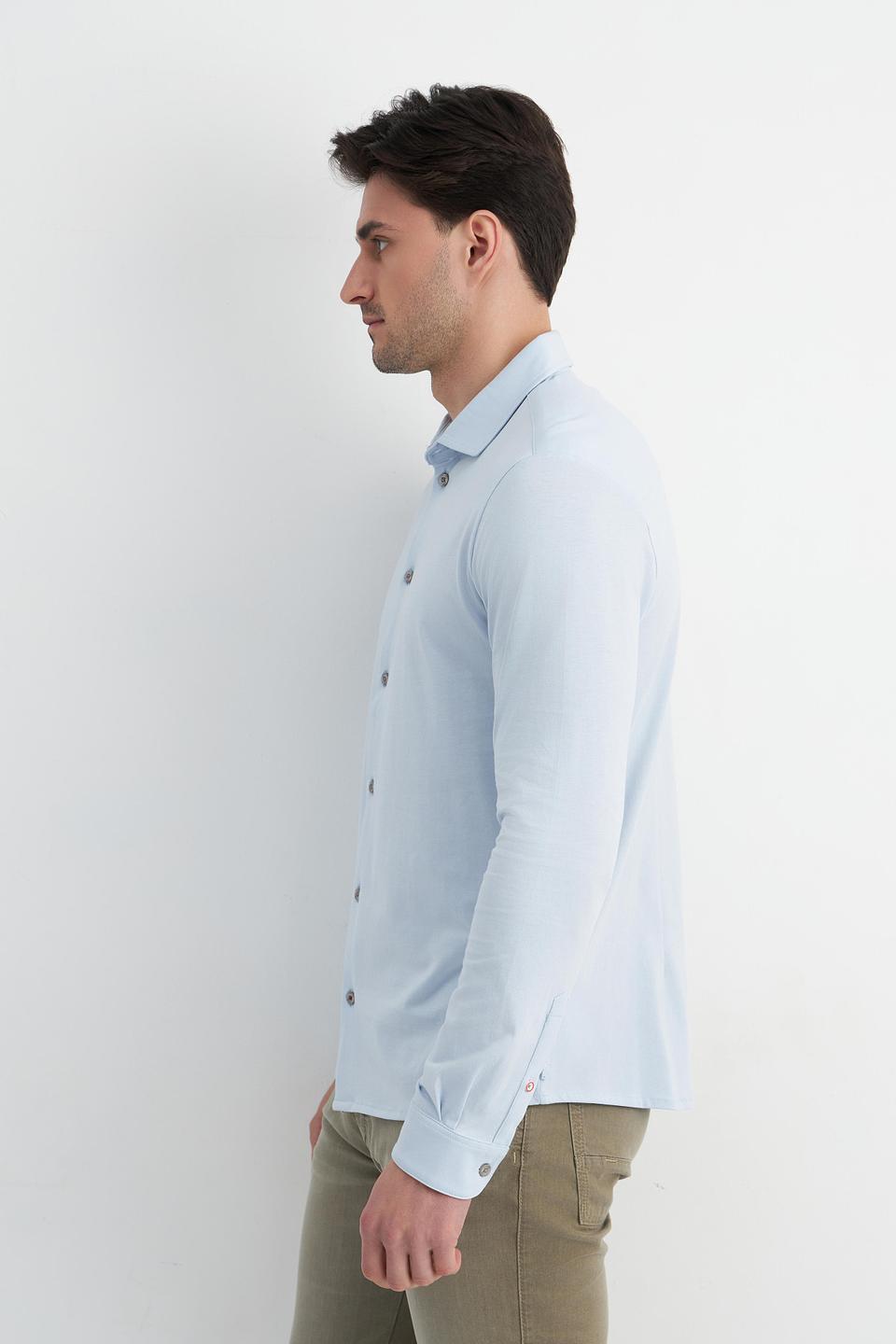 Рубашка Cinque голубая Slim Fit