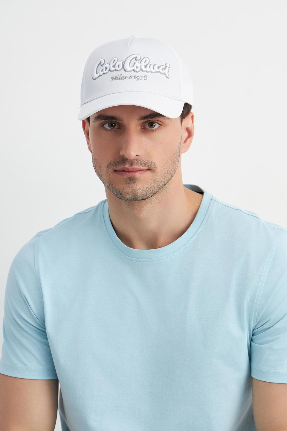 Кепка Carlo Colucci белая с вышивкой