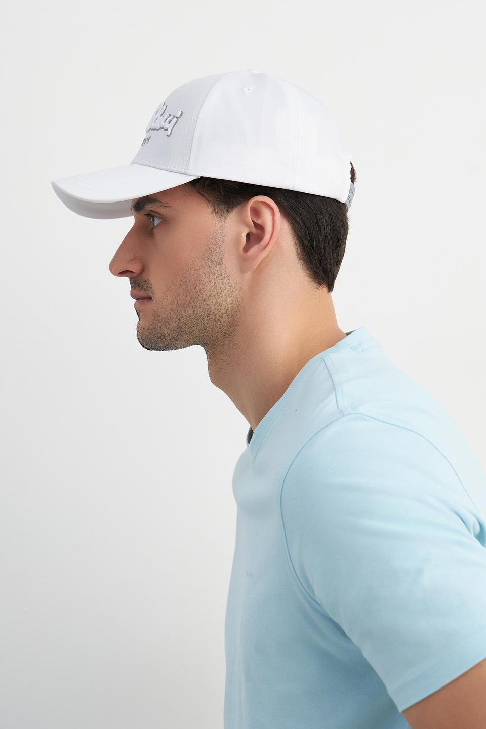 Кепка Carlo Colucci белая с вышивкой