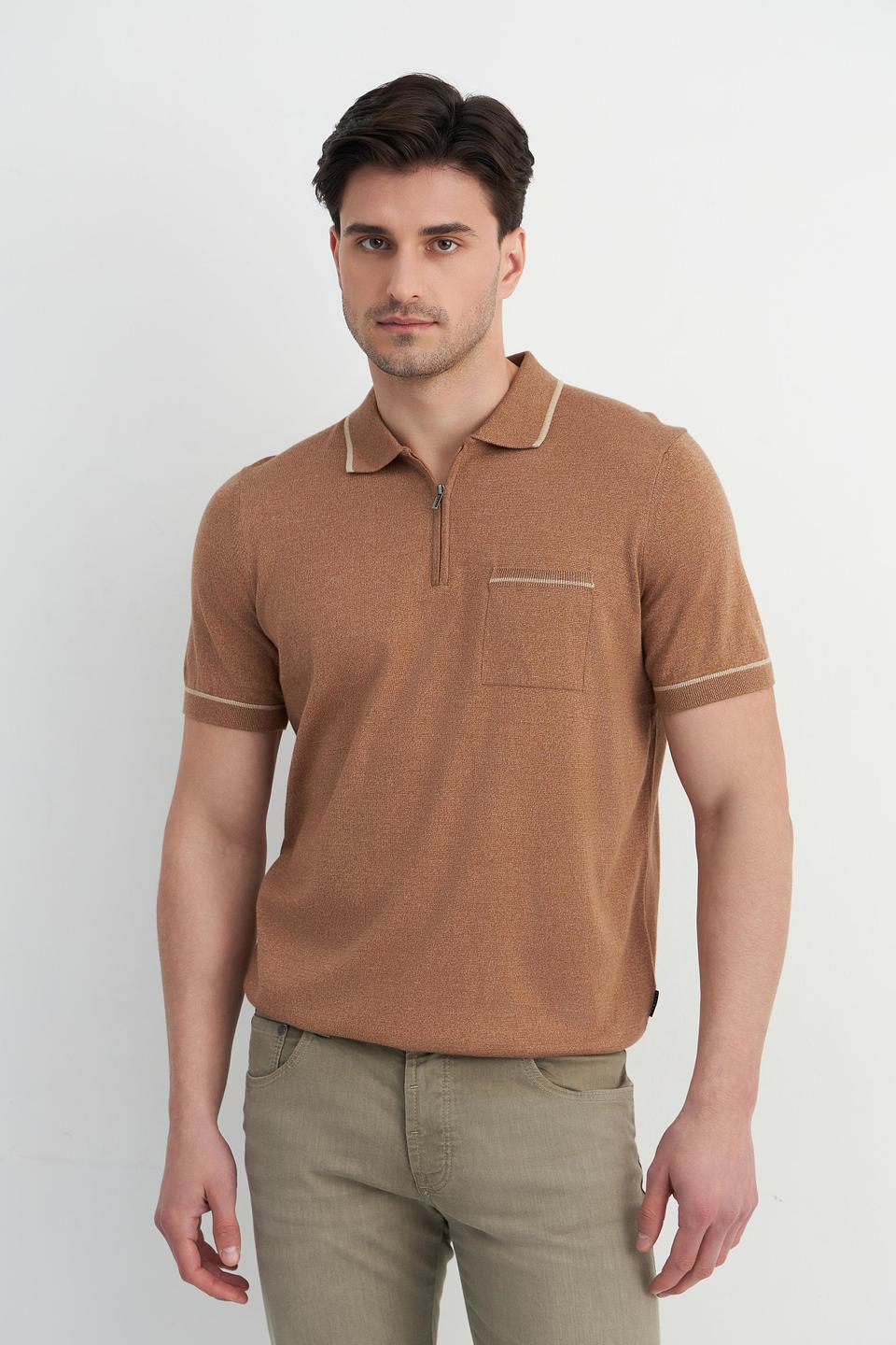 Поло Bugatti коричневый