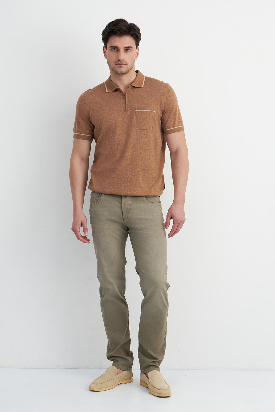 Поло Bugatti коричневый