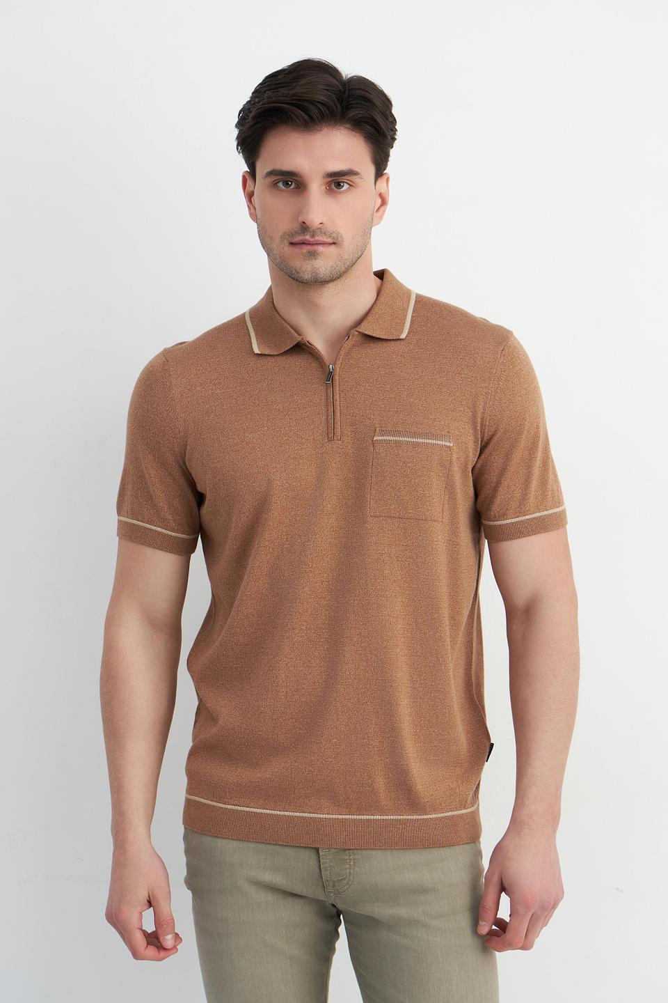 Поло Bugatti коричневый