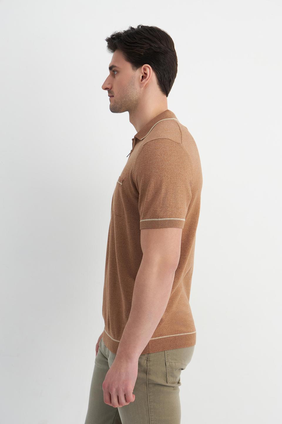 Поло Bugatti коричневый