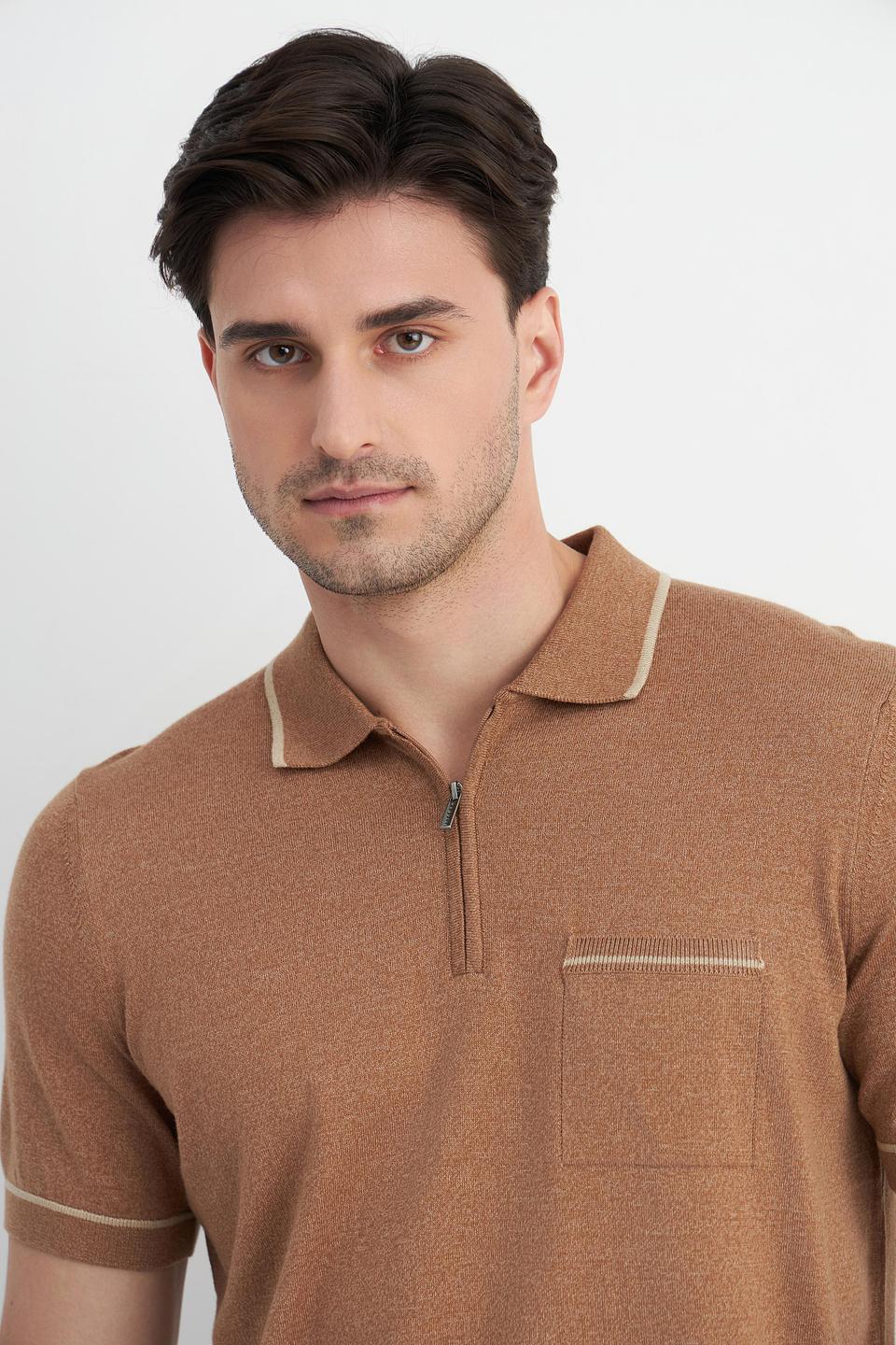 Поло Bugatti коричневый