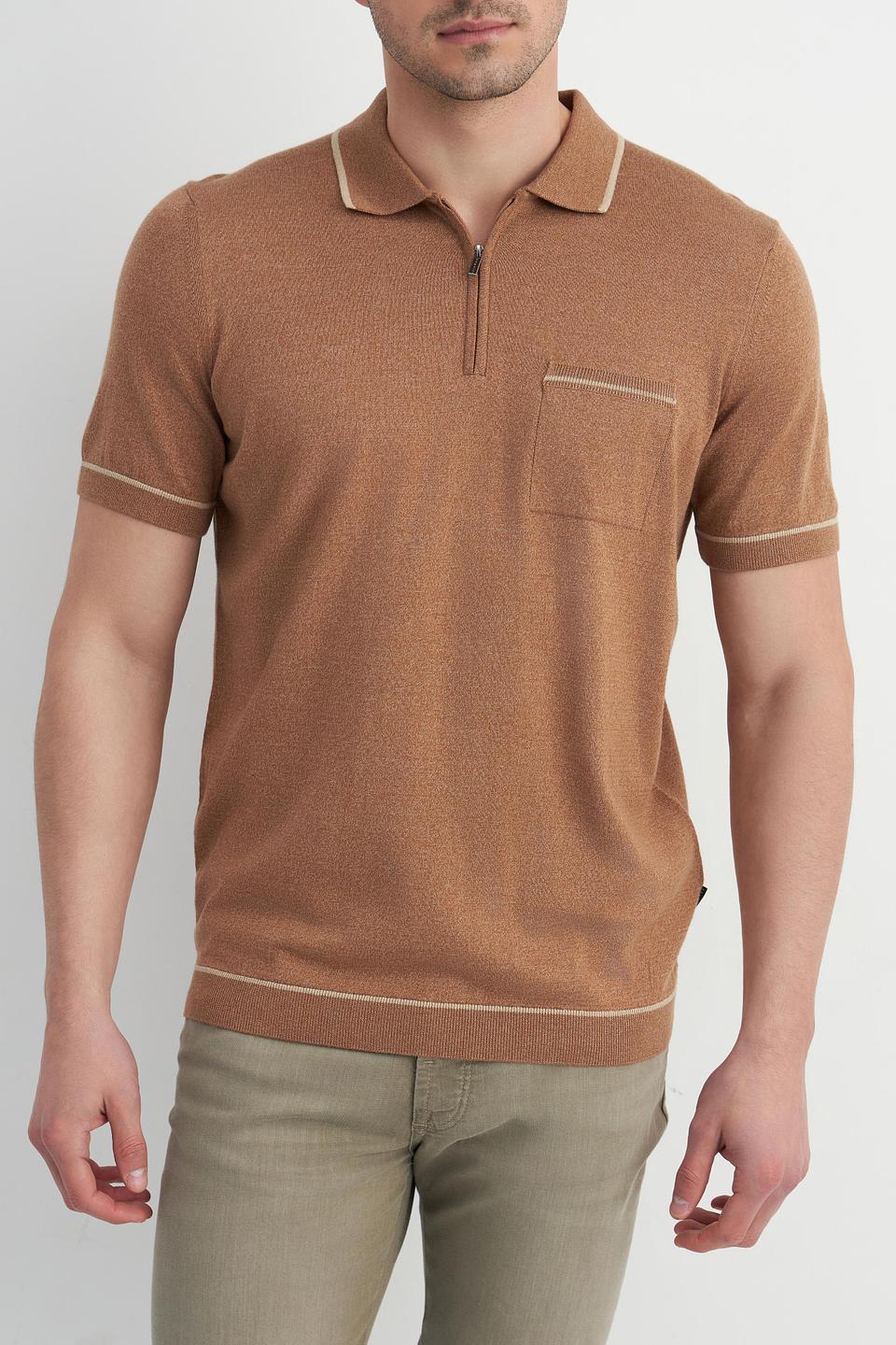 Поло Bugatti коричневый