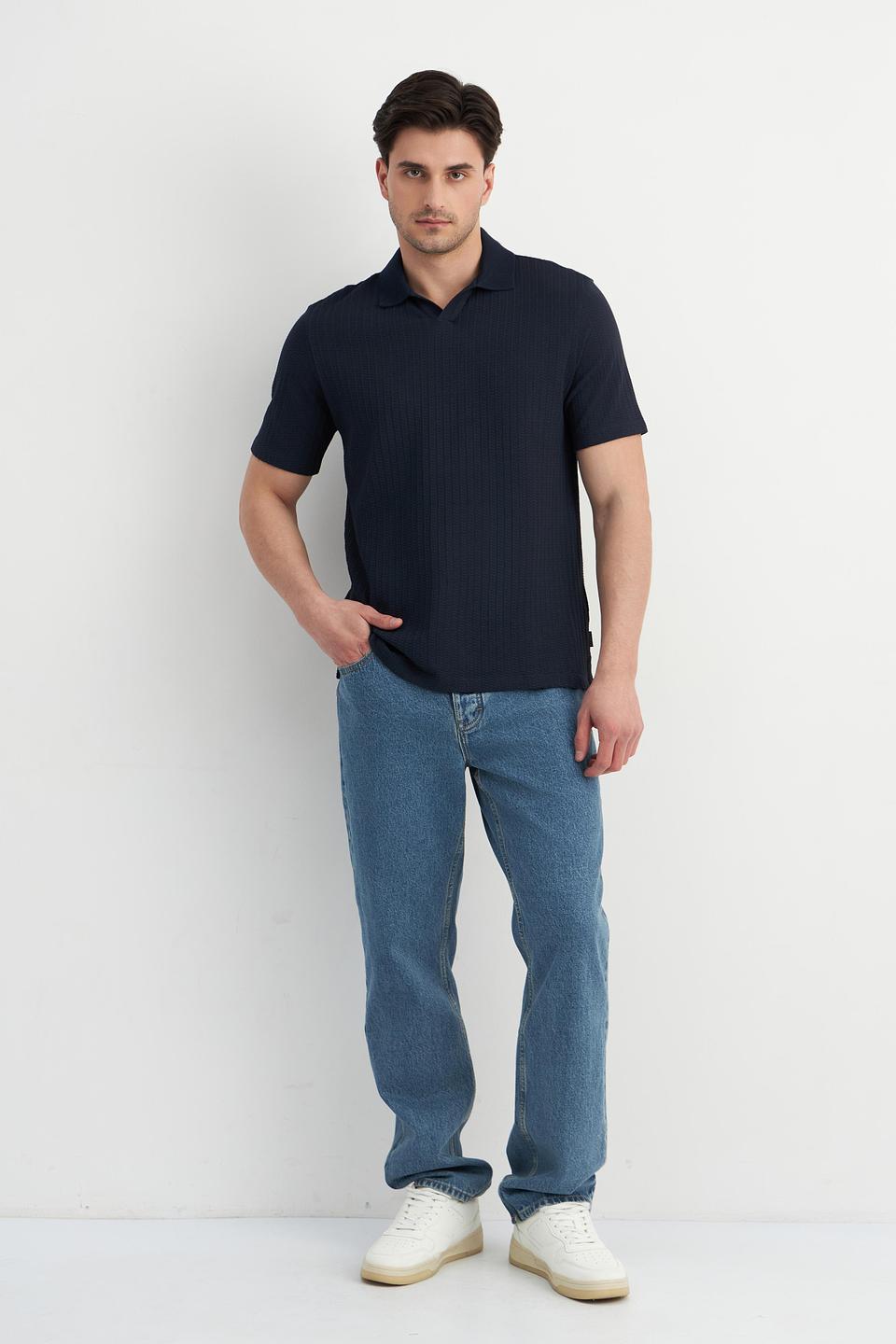 Поло Bugatti gold с вышивкой