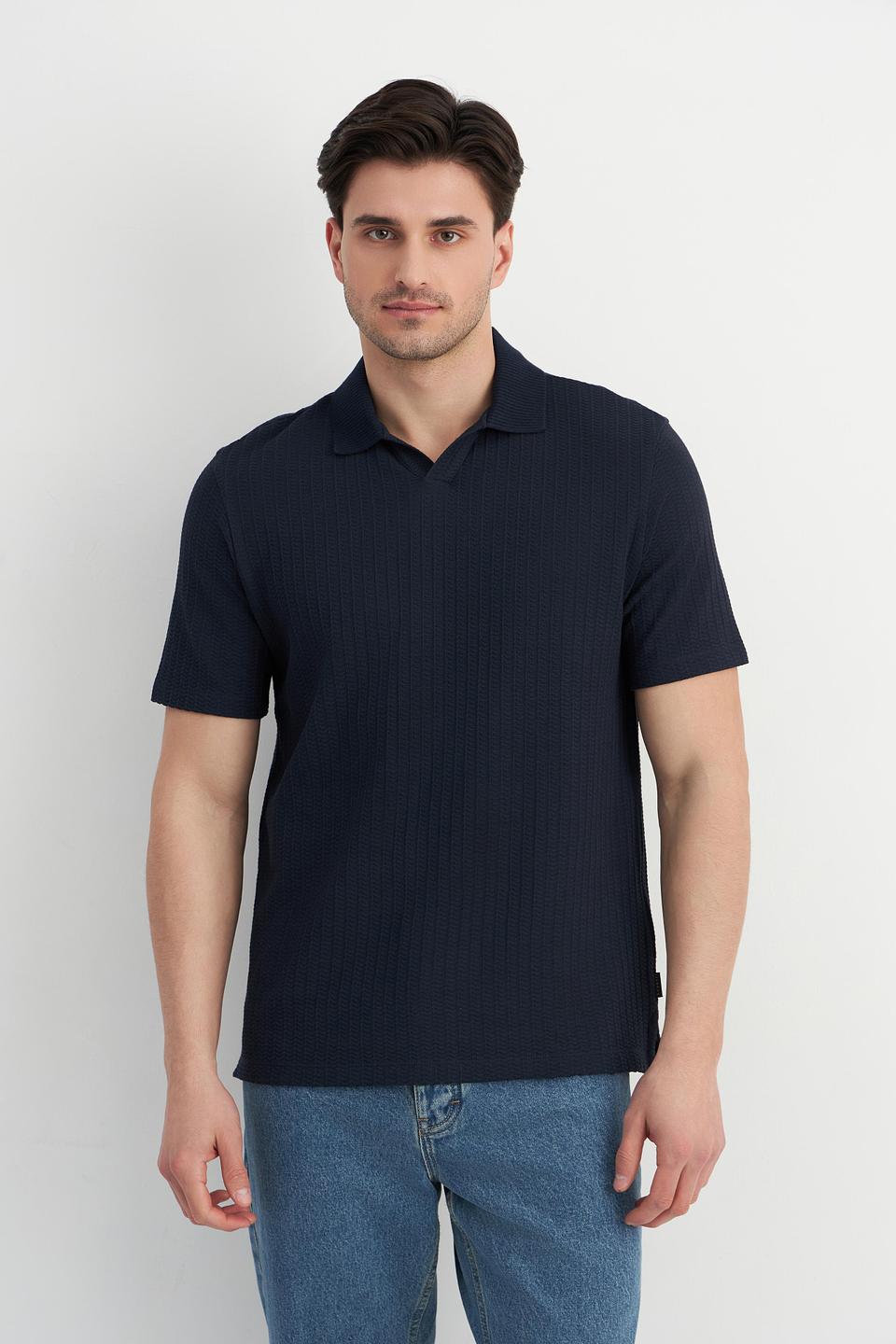 Поло Bugatti gold с вышивкой