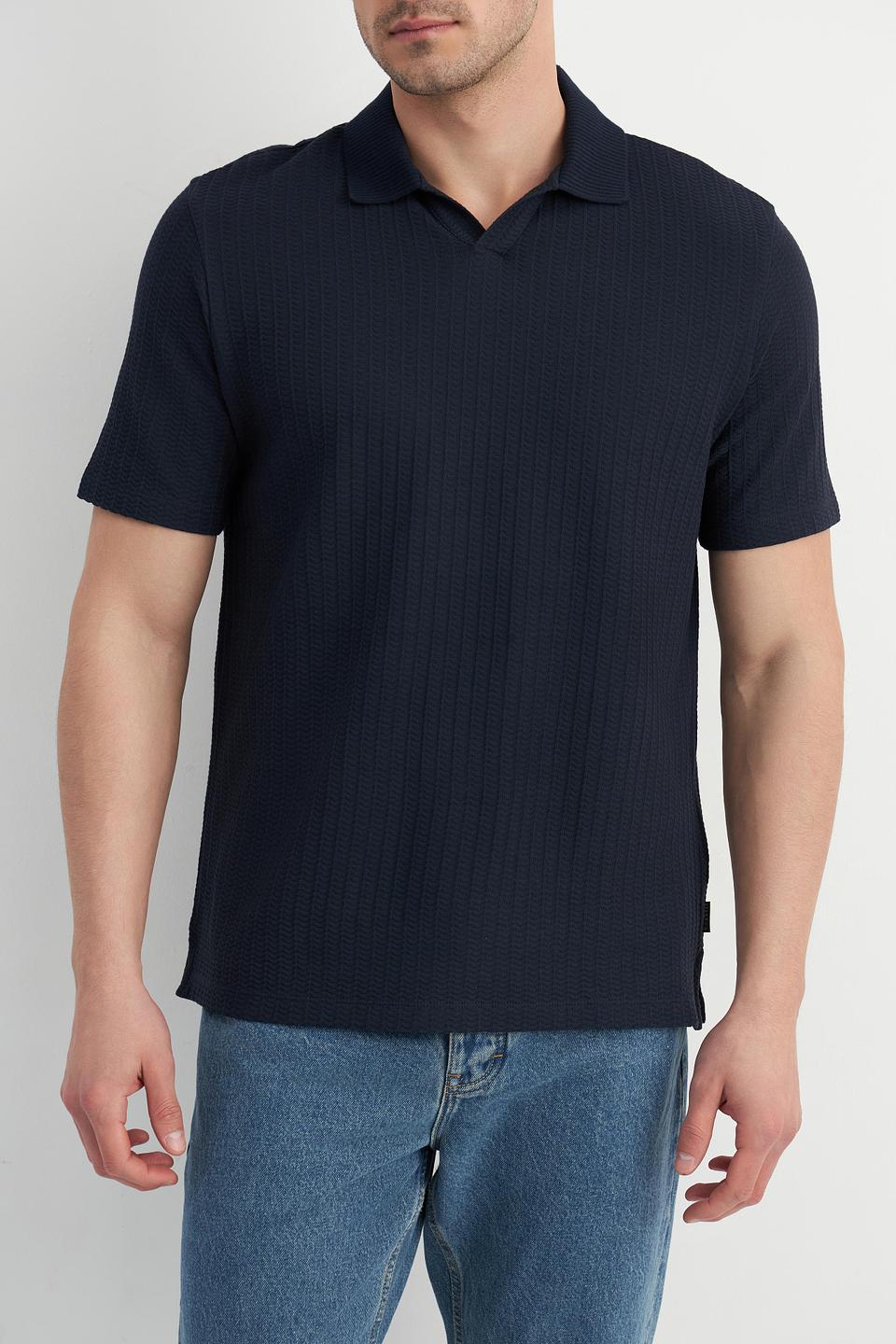 Поло Bugatti gold с вышивкой