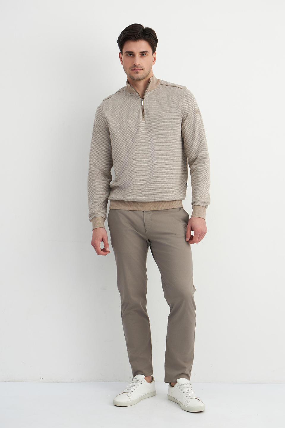 Пуловер Bugatti с молнией бежевый