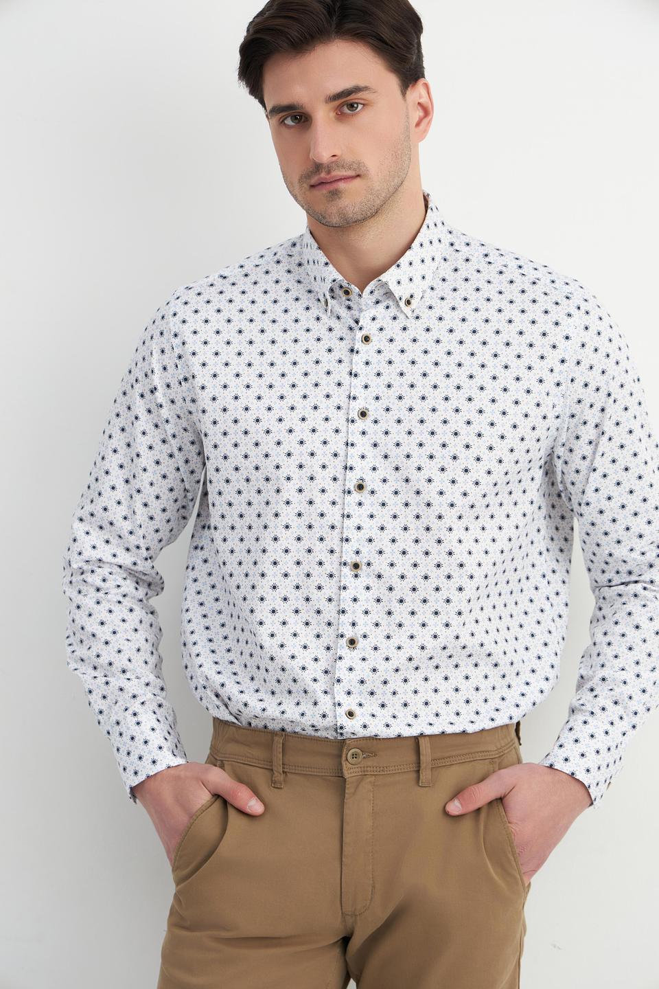 Рубашка Bugatti с принтом