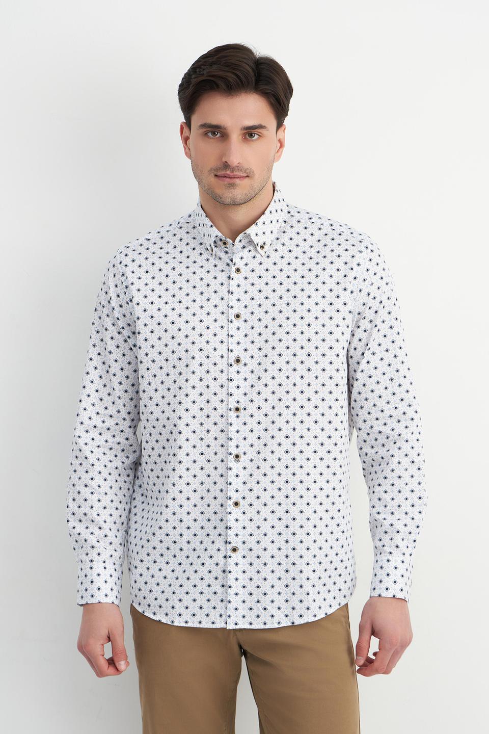 Рубашка Bugatti с принтом