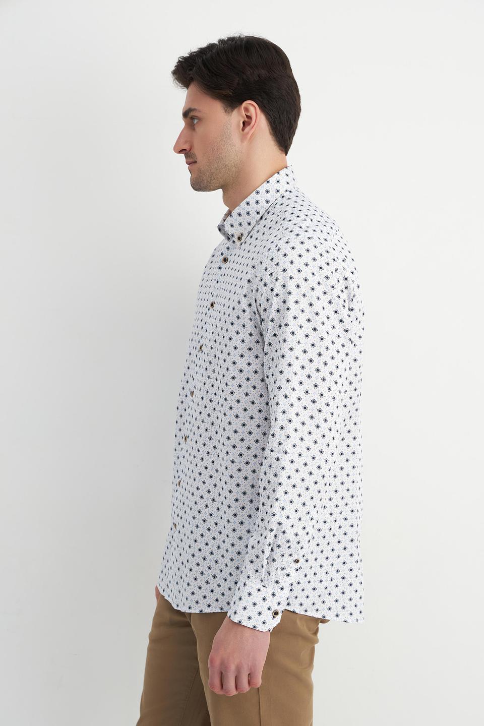 Рубашка Bugatti с принтом