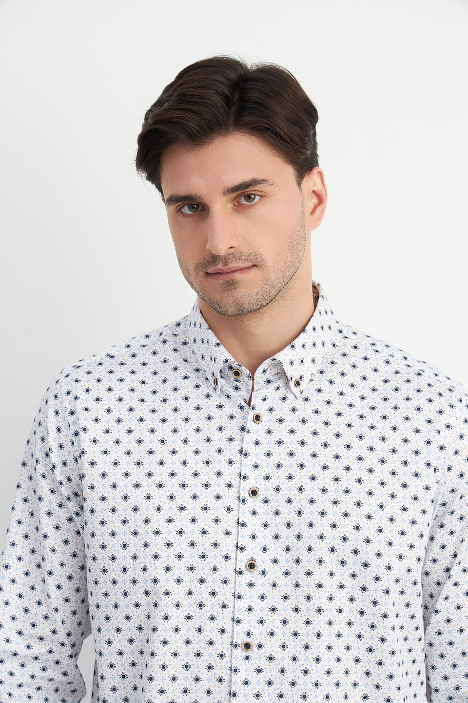 Рубашка Bugatti с принтом