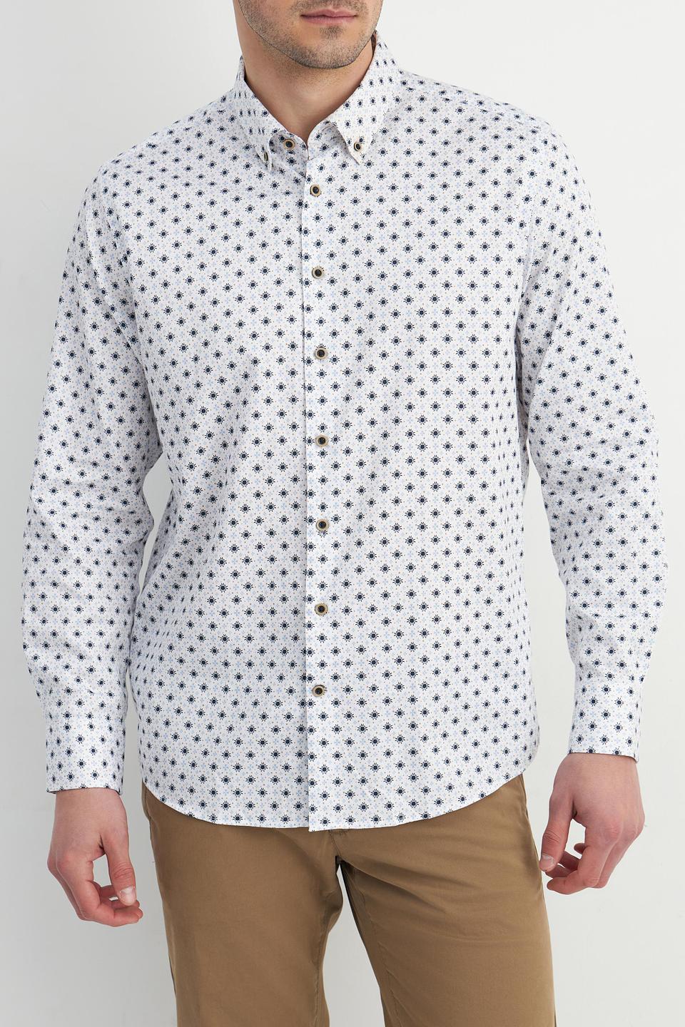 Рубашка Bugatti с принтом