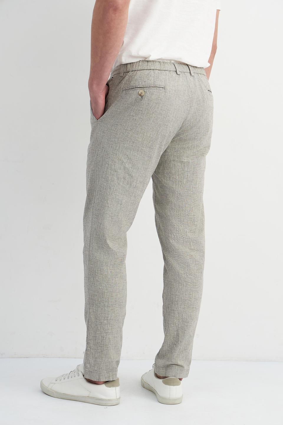 Брюки Bugatti лен, серые