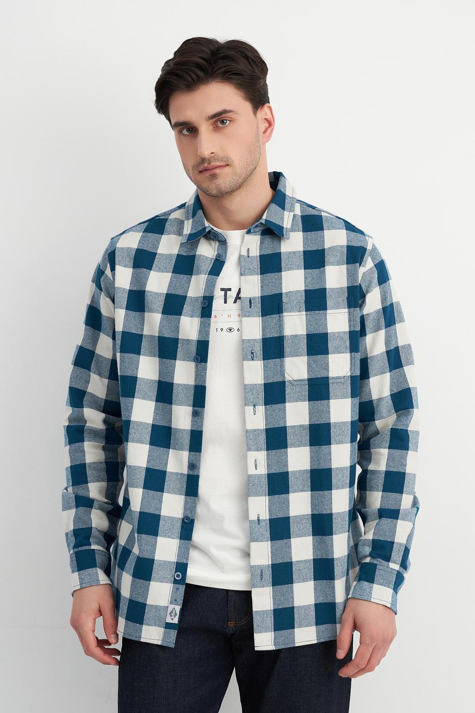 Рубашка Lee Cooper в клетку синяя