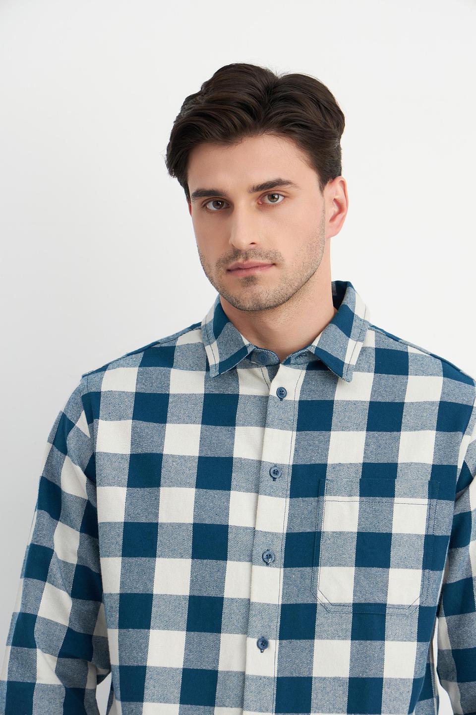 Рубашка Lee Cooper в клетку синяя