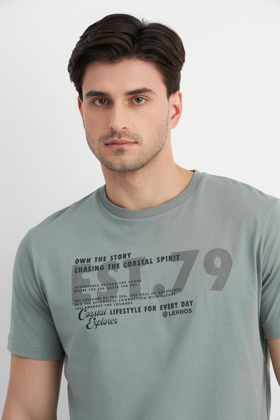 Футболка Lerros с принтом серая
