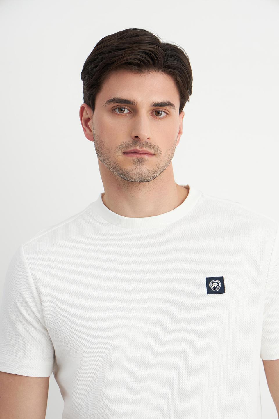 Футболка Lerros белая с логотипом