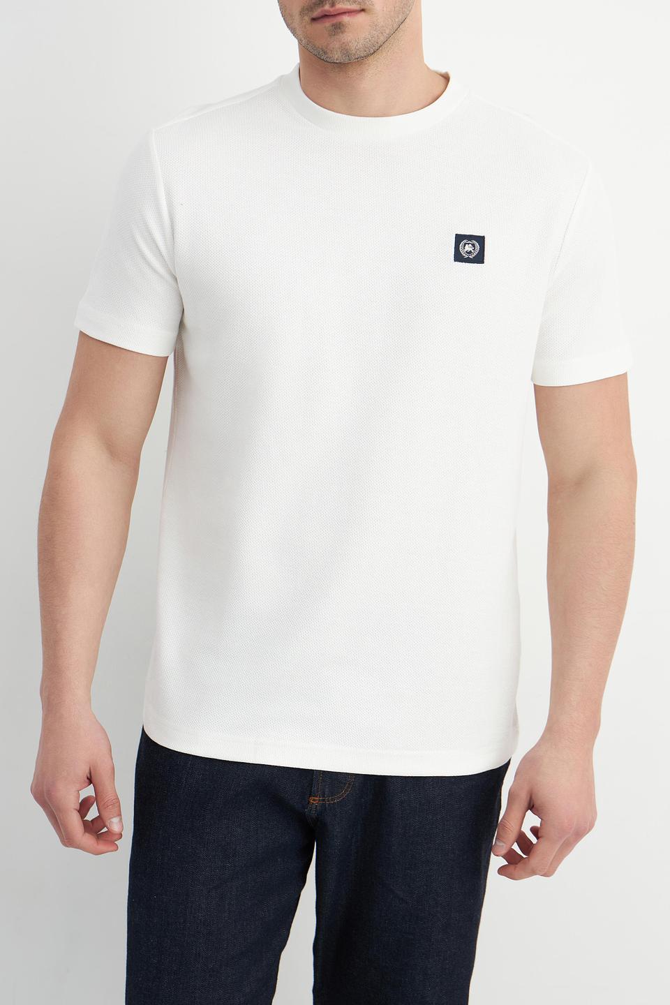 Футболка Lerros белая с логотипом