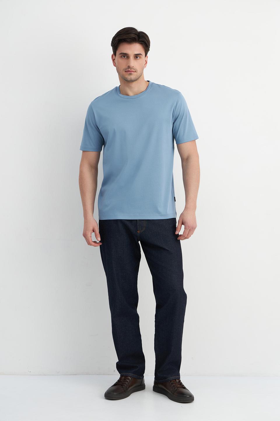 Футболка Bugatti gold голубая