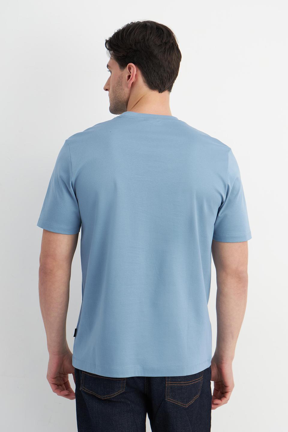 Футболка Bugatti gold голубая