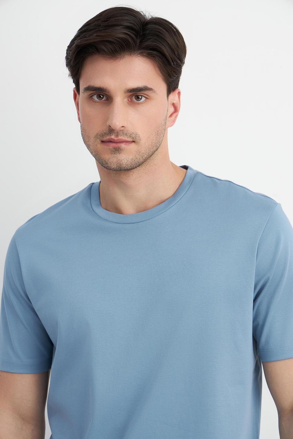 Футболка Bugatti gold голубая