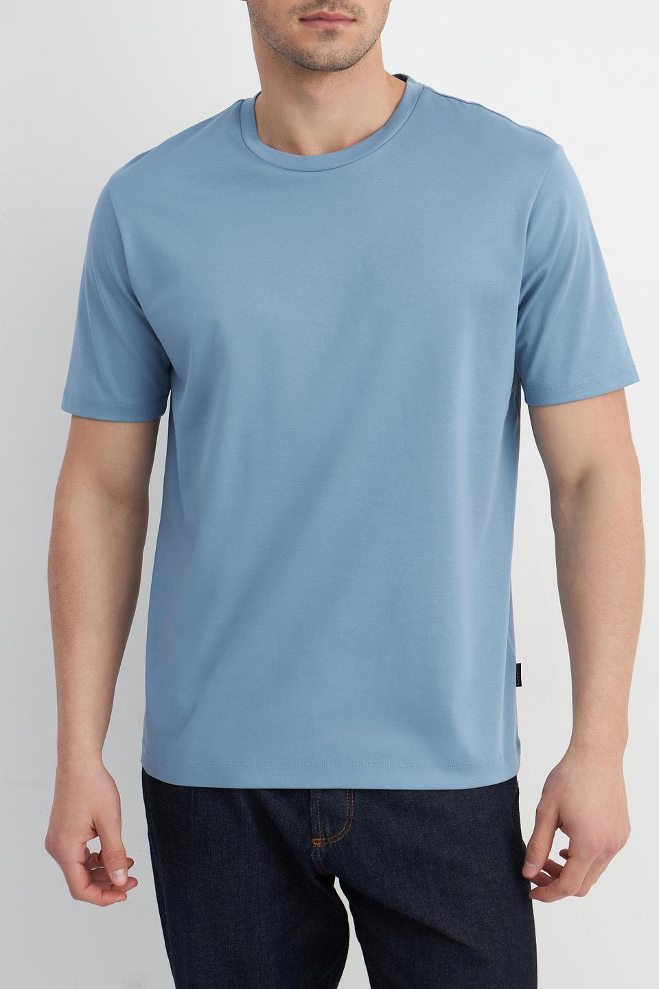 Футболка Bugatti gold голубая