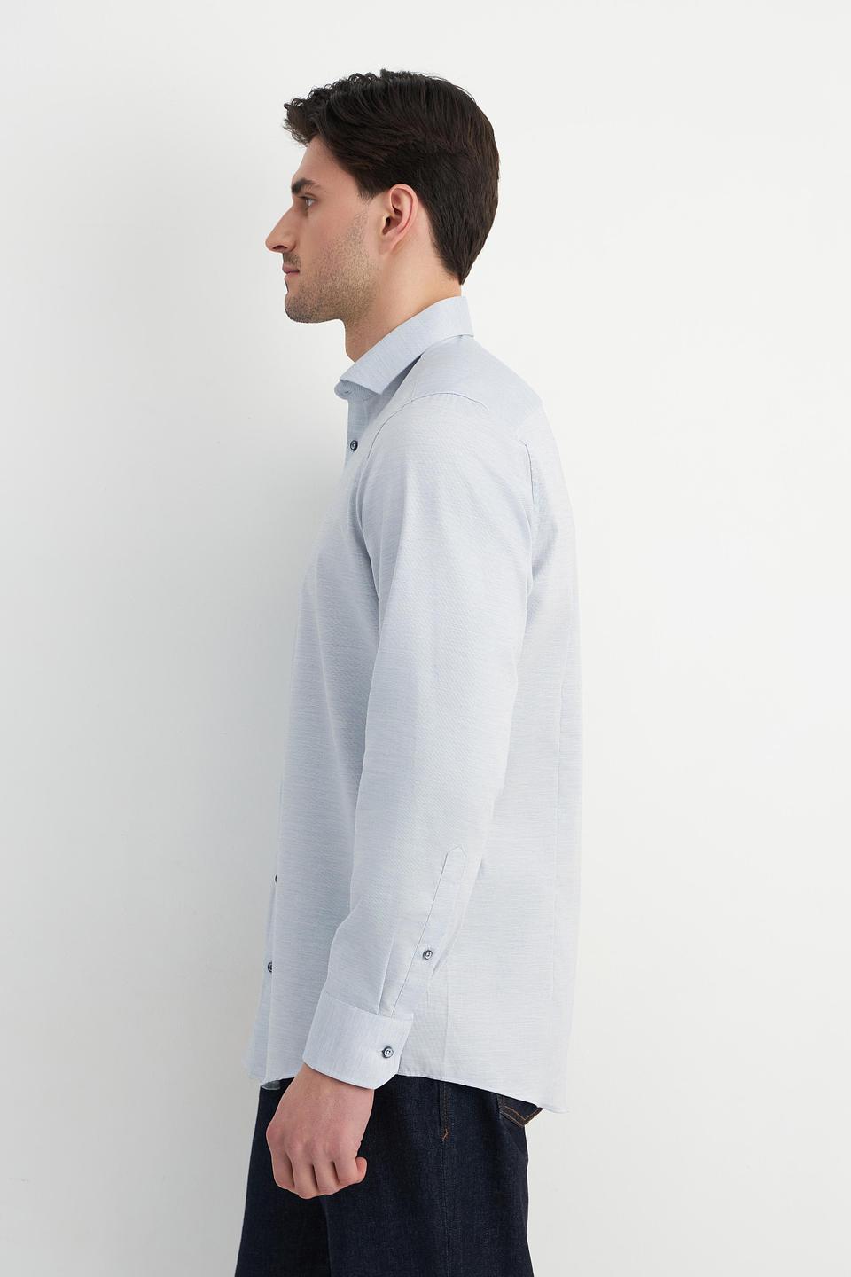 Рубашка Venti приталенная светло-голубая