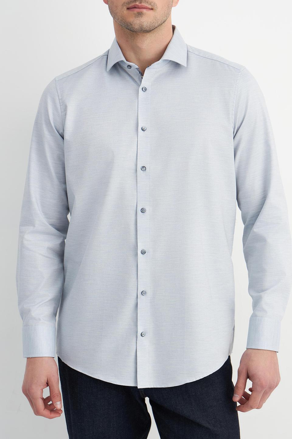 Рубашка Venti приталенная светло-голубая