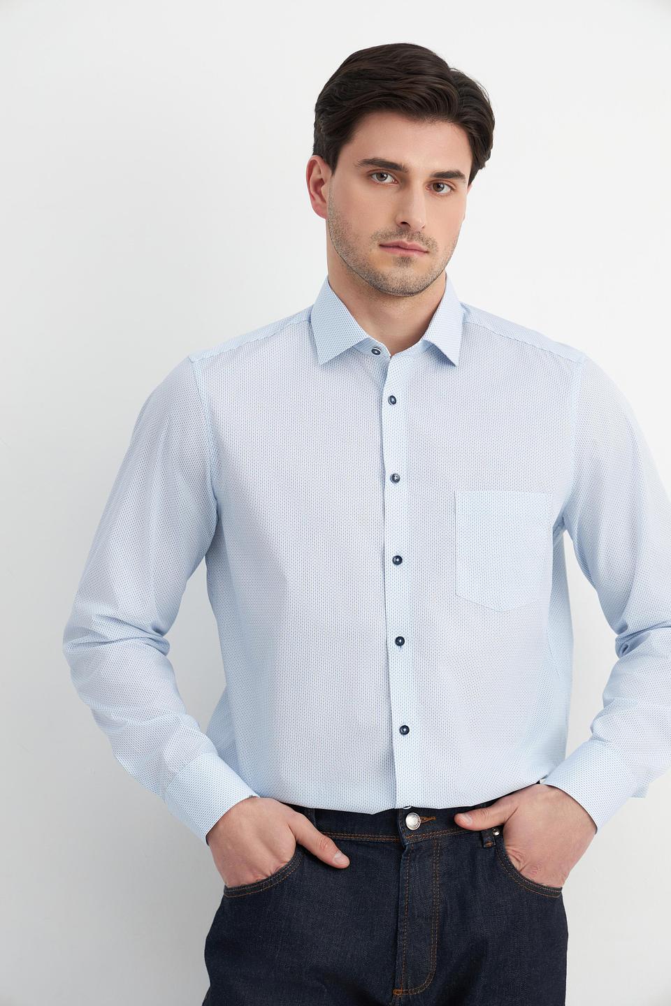 Рубашка Venti голубая приталенная