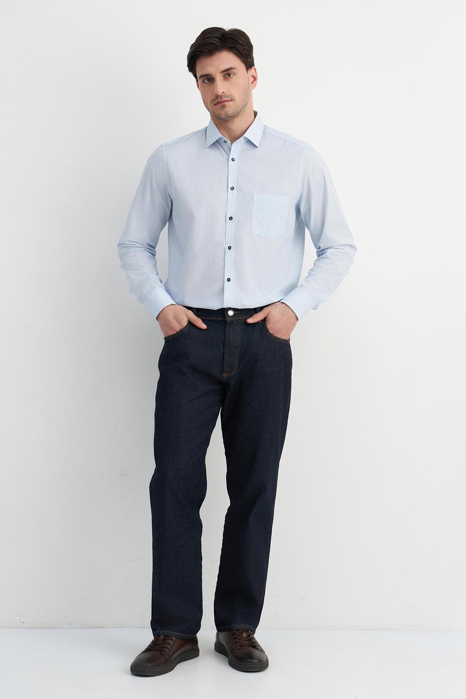 Рубашка Venti голубая приталенная