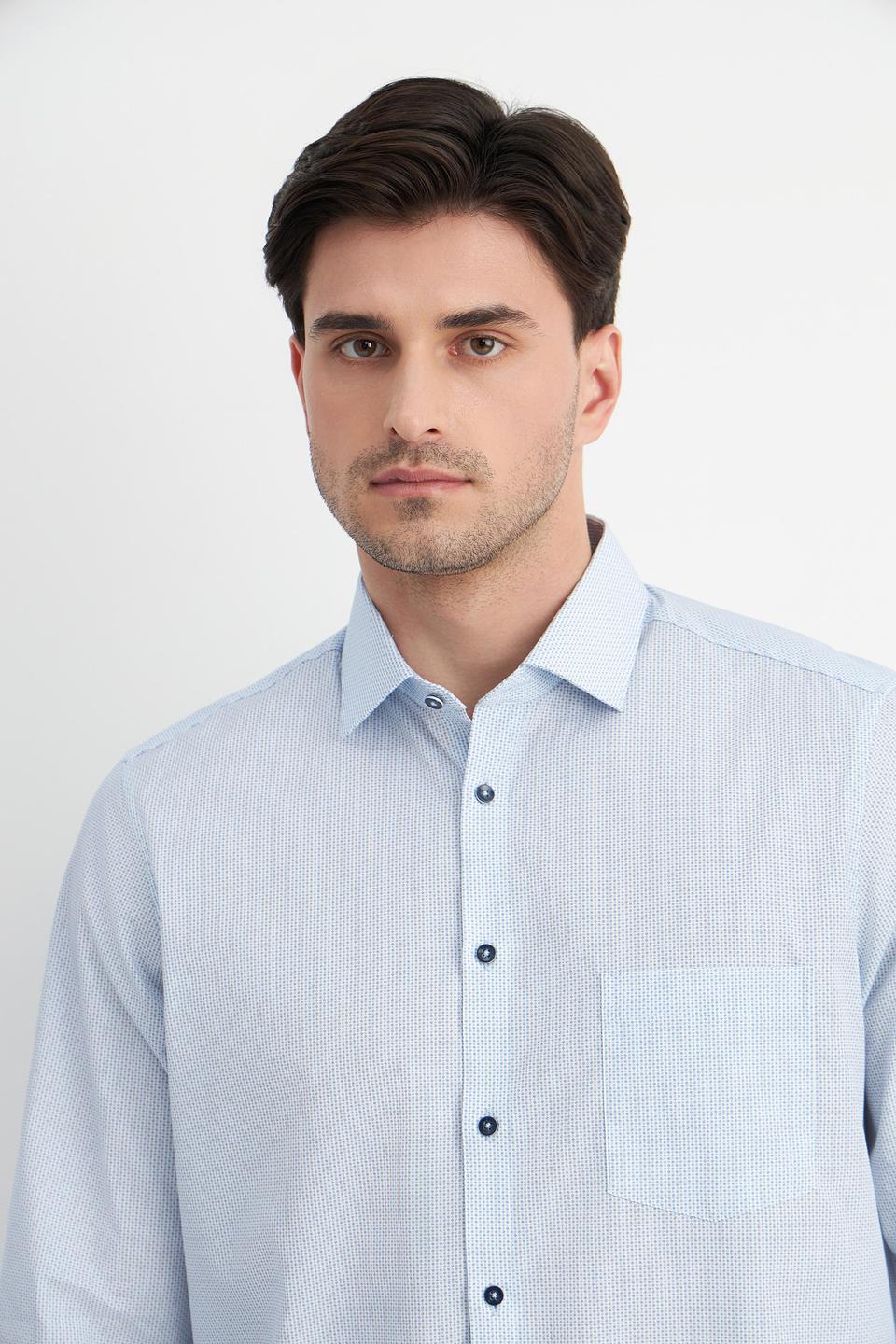 Рубашка Venti голубая приталенная