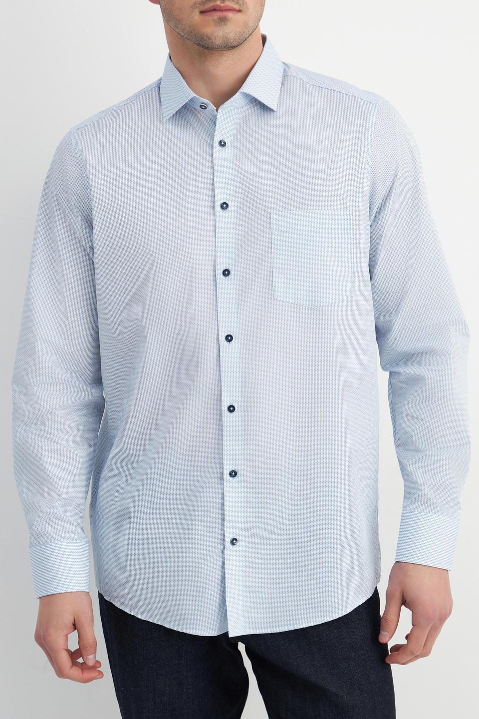 Рубашка Venti голубая приталенная
