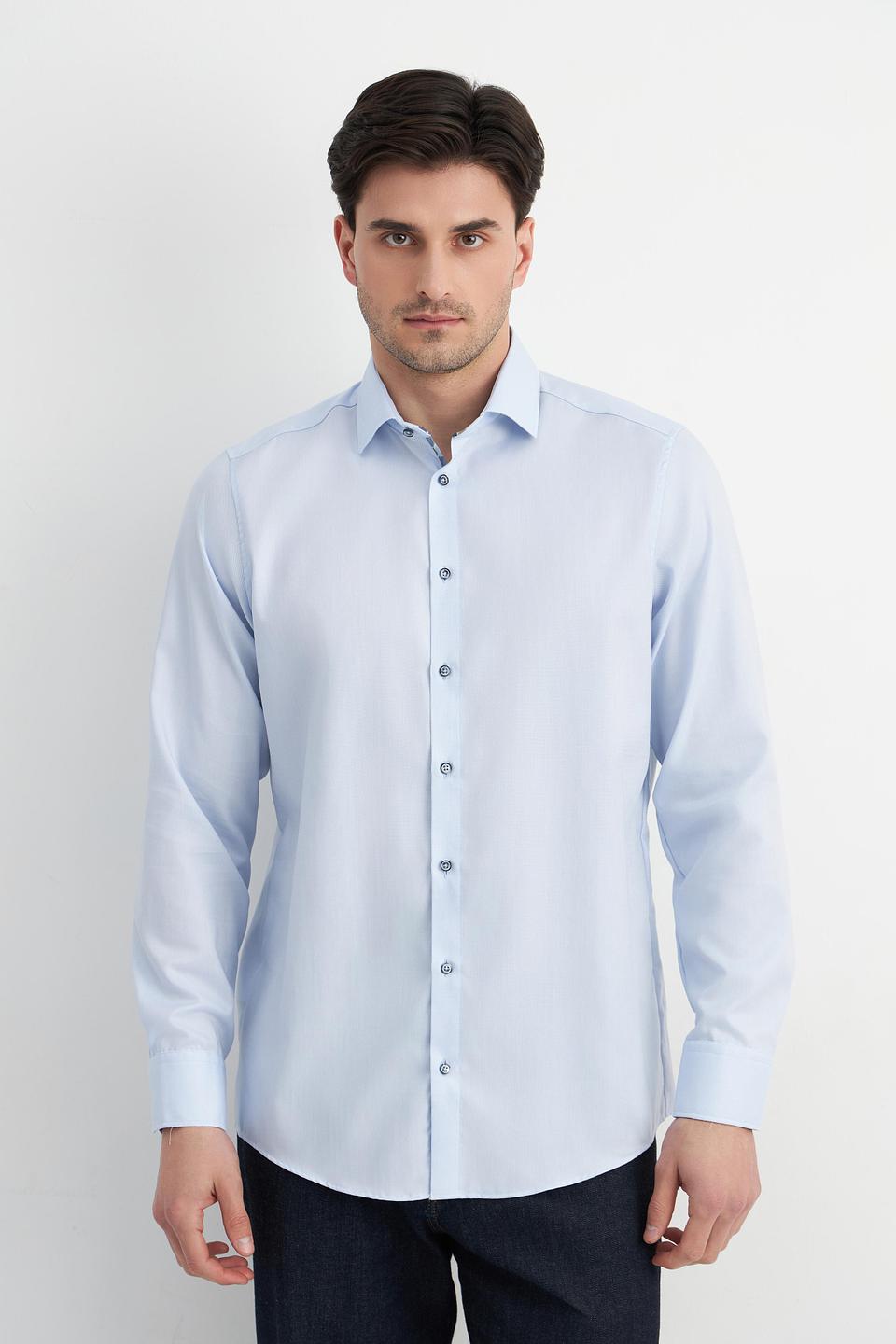 Рубашка Venti голубая приталенная