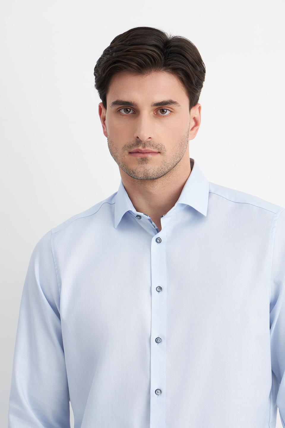 Рубашка Venti голубая приталенная