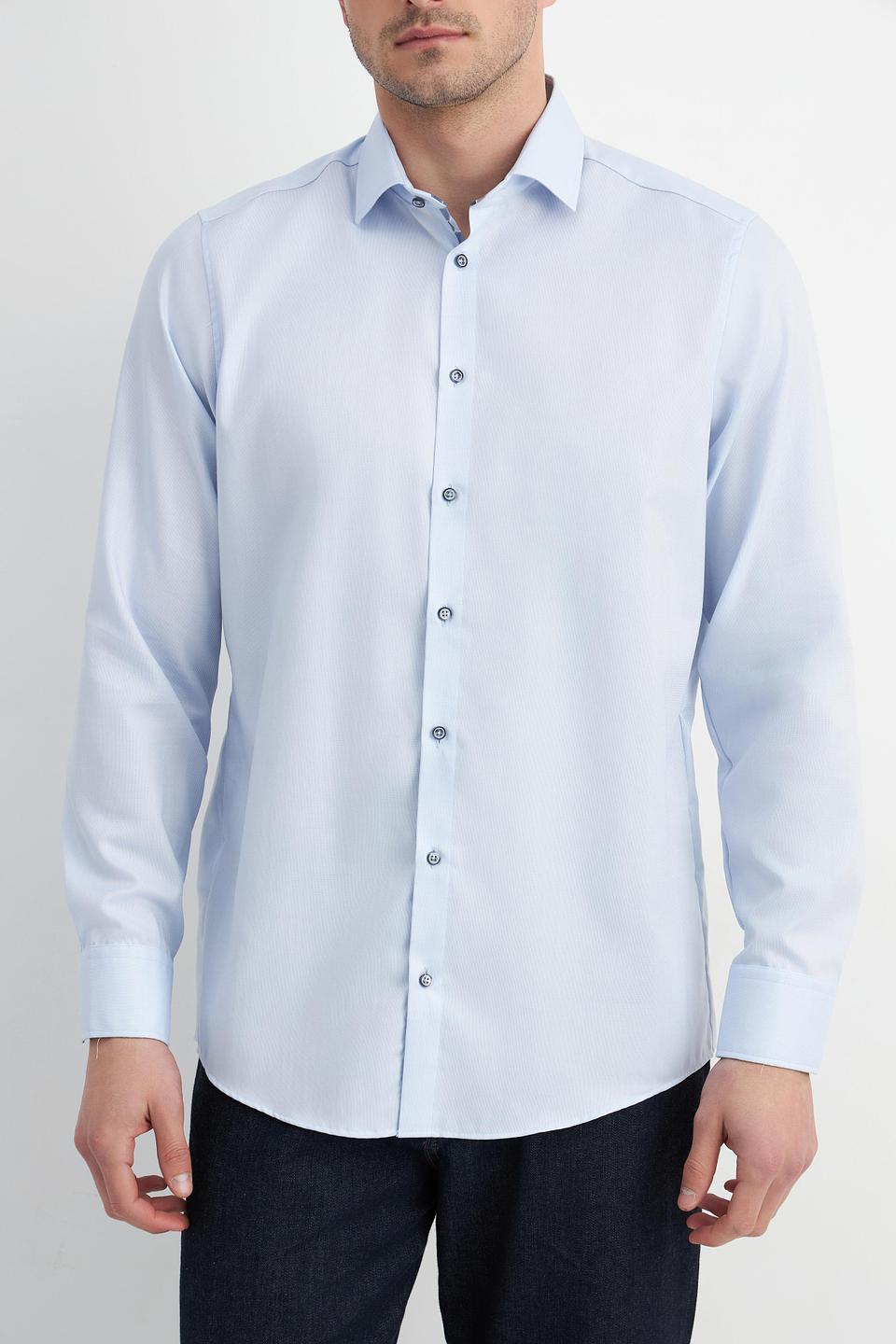 Рубашка Venti голубая приталенная