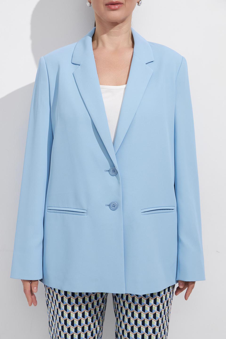 Жакет Betty Barclay голубой приталенный