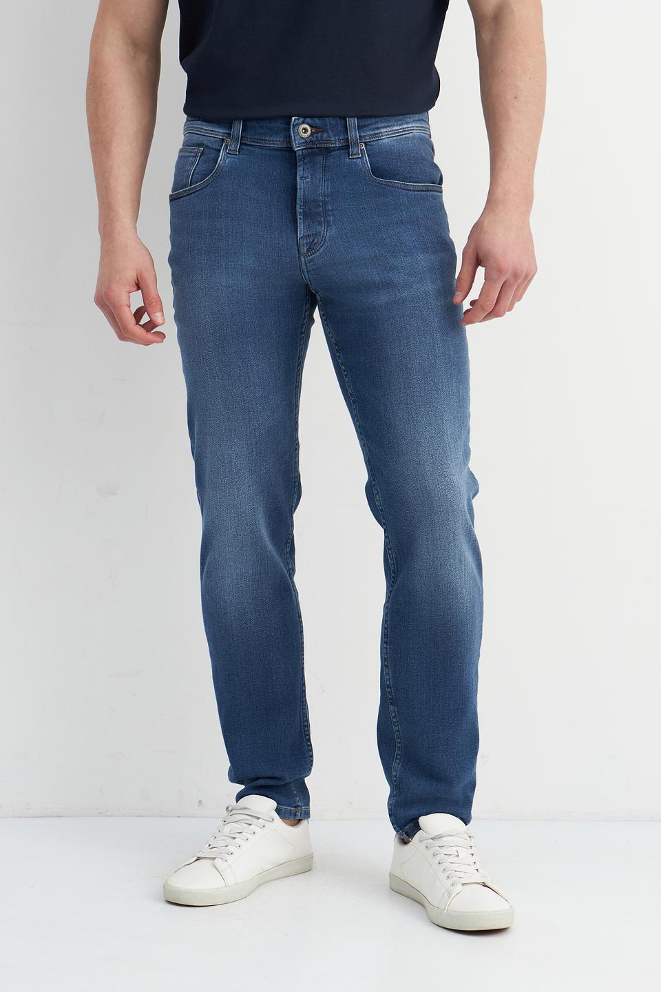 Джинсы Bugatti с вышивкой синие