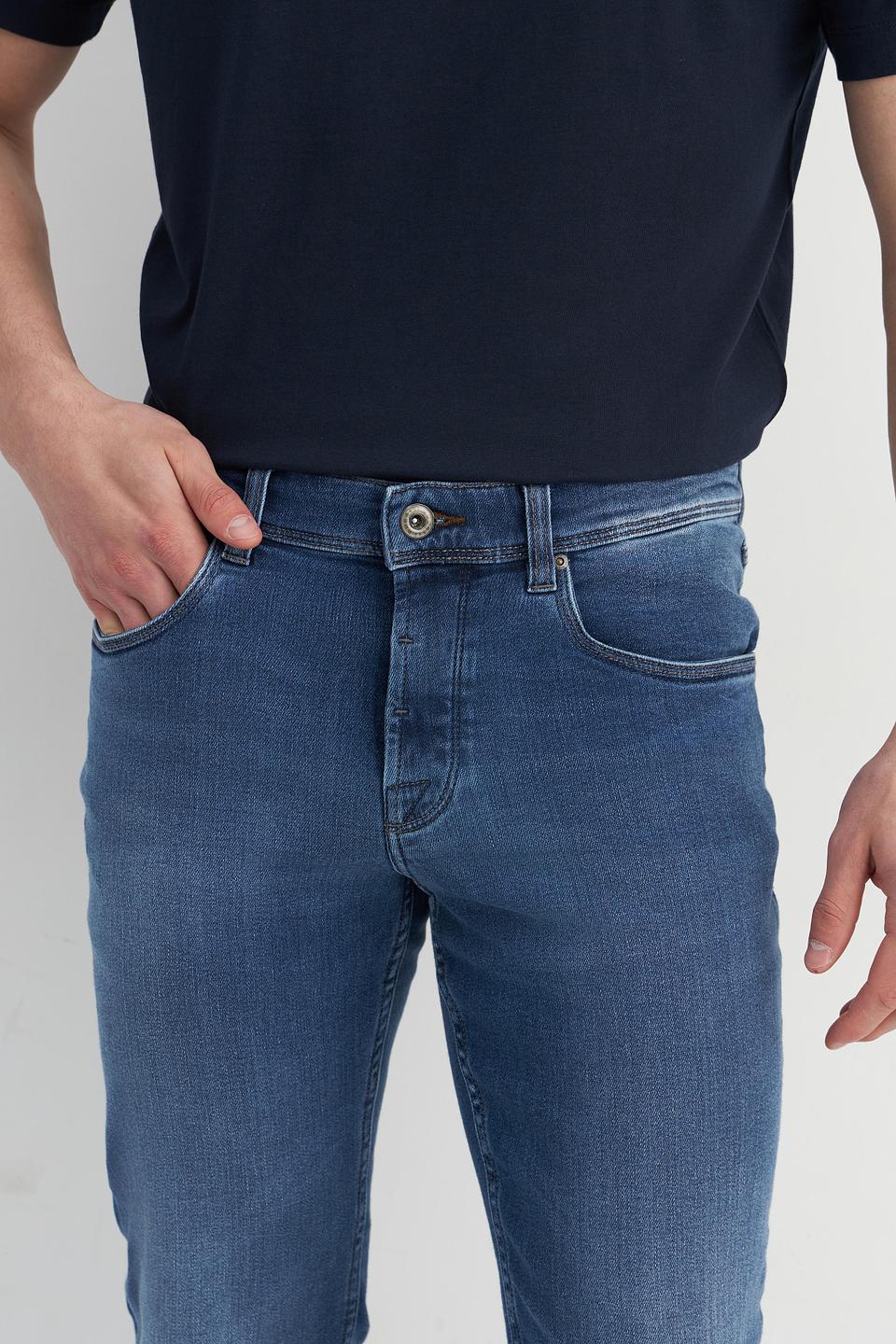 Джинсы Bugatti с вышивкой синие