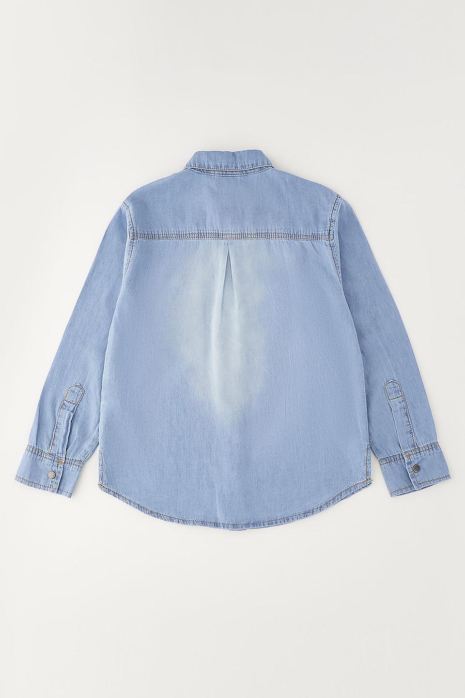 Рубашка Sarabanda джинсовая голубая