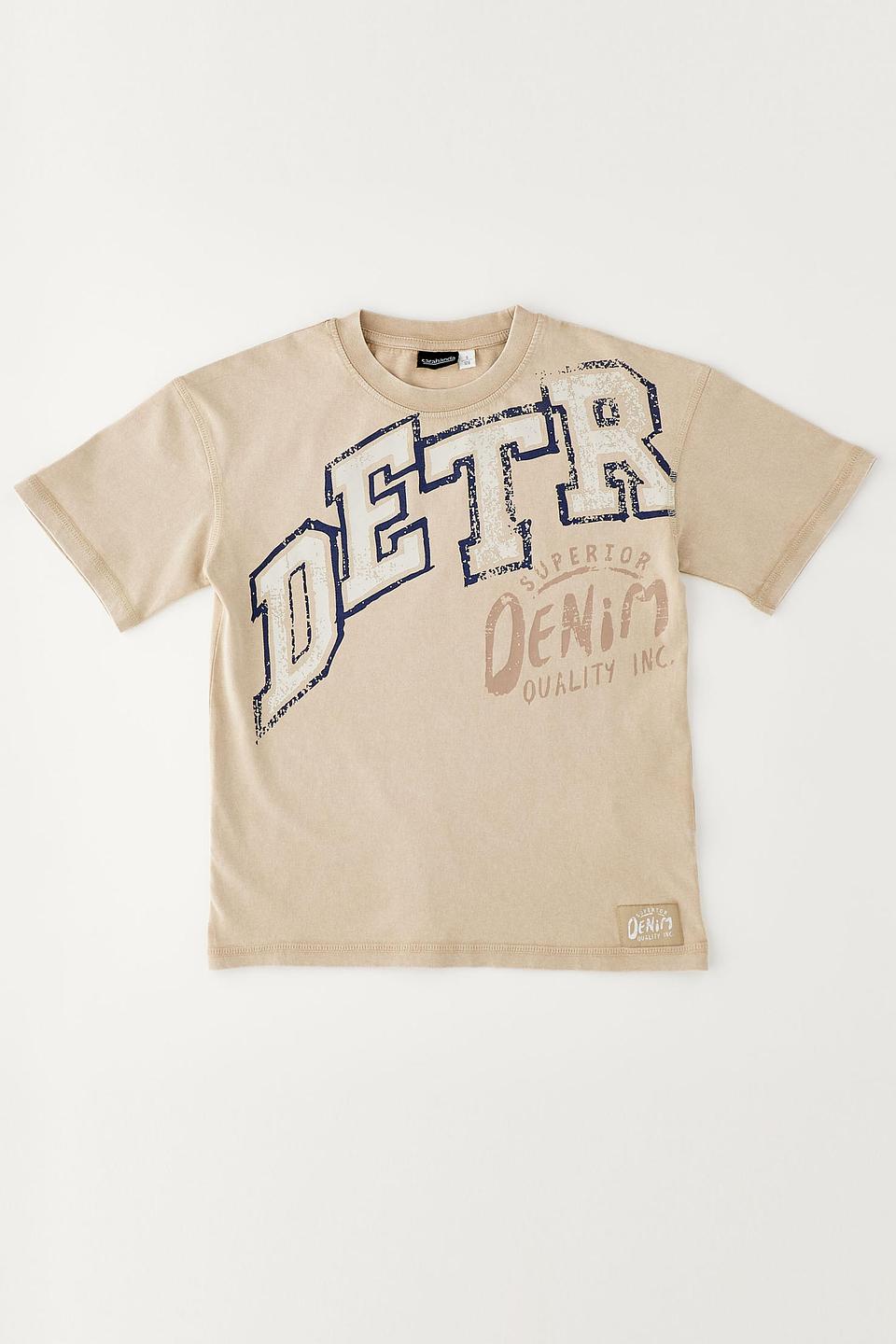 Футболка Sarabanda с принтом бежевая