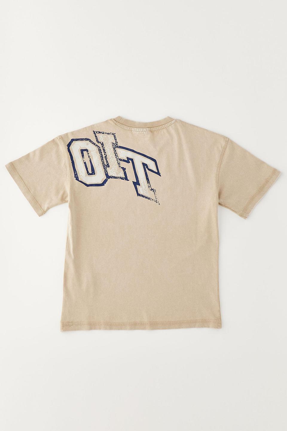 Футболка Sarabanda с принтом бежевая