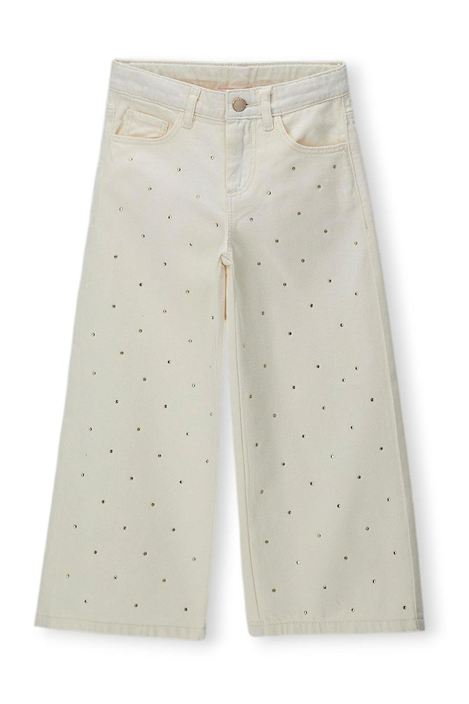 Джинсы Original Marines со стразами, бежевые