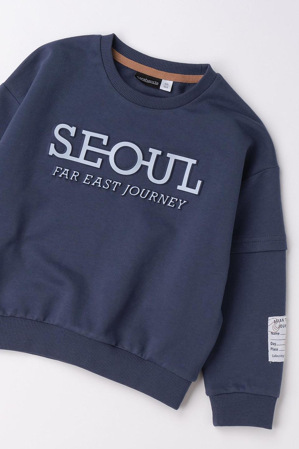 Свитшот Sarabanda Seoul синий