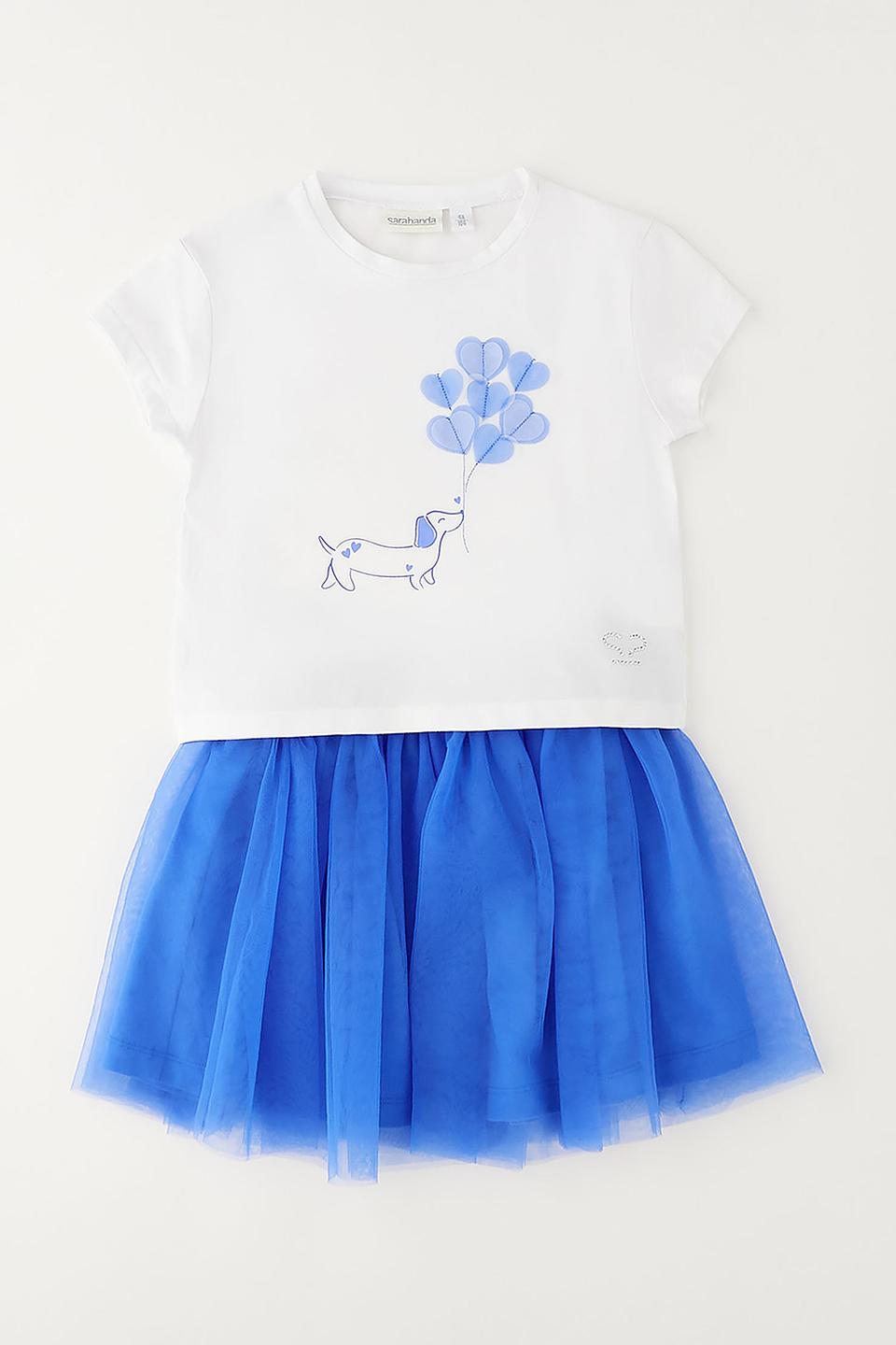 Юбка Sarabanda с оборками голубая