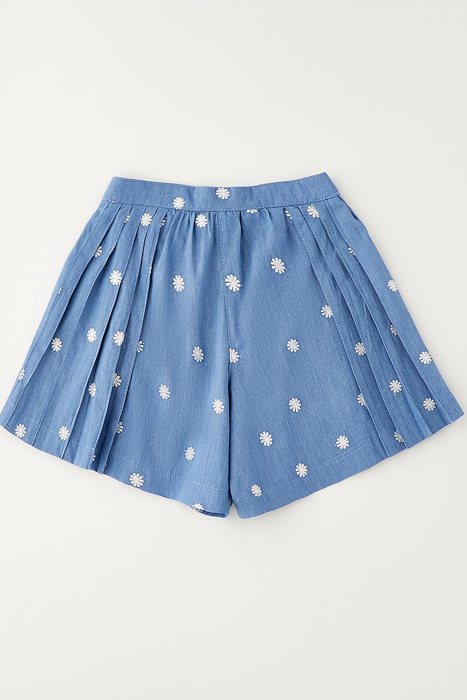 Джинсы Sarabanda с цветами голубой