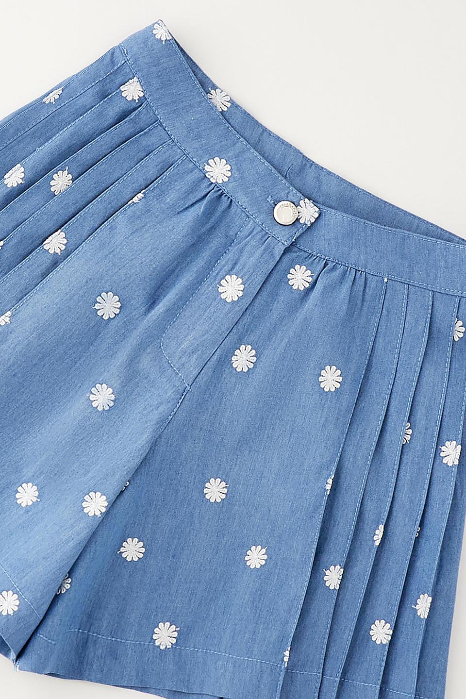 Джинсы Sarabanda с цветами голубой